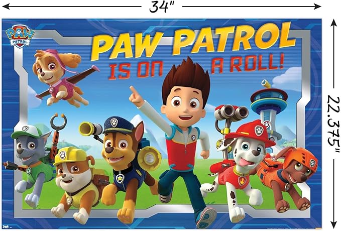 Trends International Nickelodeon Paw Patrol Crew Wall Poster 22.375" x 34"