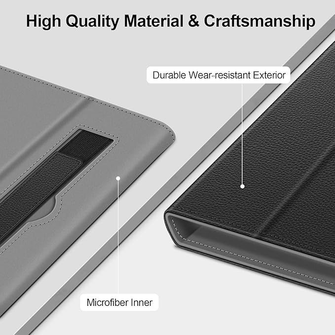Fintie Universal Case for 7-8 Inch Tablet eReader - Folio Book Style Premium PU Leather Protective Cover with Hand Strap Pen Holder for 7", 7.9", 8” Devices