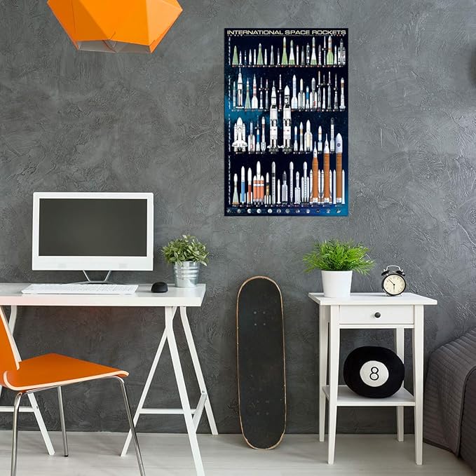 International Space Rockets, Poster 36 x 24 inch by Eurographics