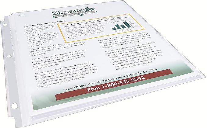 Avery Clear High-Capacity Sheet Protectors, Hold 50 Sheets, Heavyweight, 25 Multi Page Protectors (74171)
