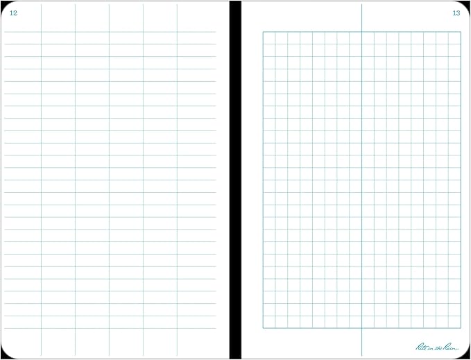 Rite in the Rain Weatherproof Hard Cover Notebook, 4 3/4" x 7 1/2", Yellow Cover, Field Pattern (No. 350F), 7.5 x 4.75 x 0.625