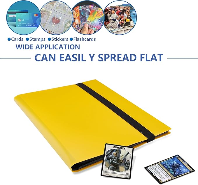 9 Pocket Trading Card Binder, Premium Card Book for 360 Cards, Sturdy Card Album for Collectible Cards, Side-Loading
