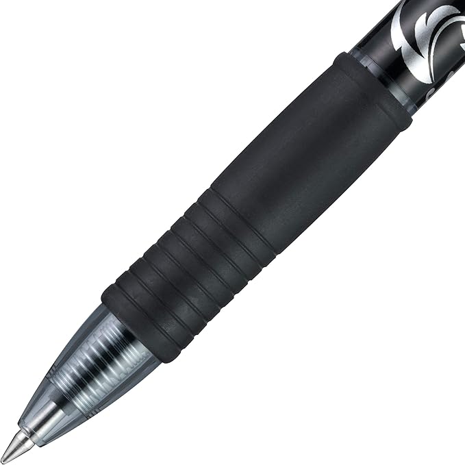 Pilot, G2 Premium Gel Roller Pens, Fine Point 0.7 mm, Fashion Collection, Black, Pack of 5