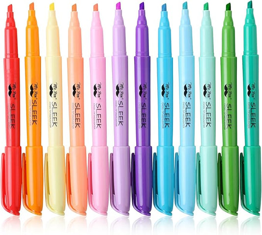 Mr. Pen- Pastel Highlighters, 12 Pack, Assorted Colors, Fast Dry, Highlighter Pastel, Set, Bible Journaling Highlighter, Marker