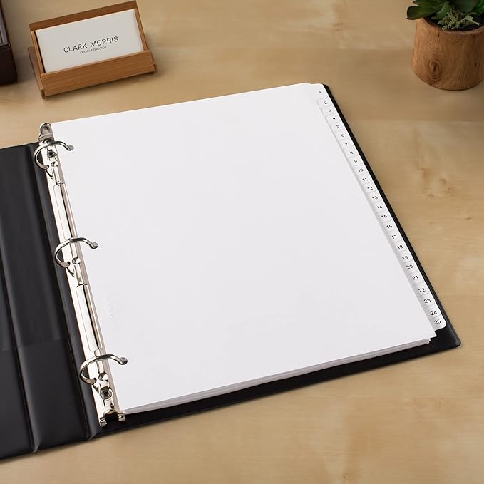 Avery 1-25 Legal Exhibit Dividers for 3 Ring Binders, 25-Tab Sets, Allstate Style, 20 Binder Divider Sets (01701)