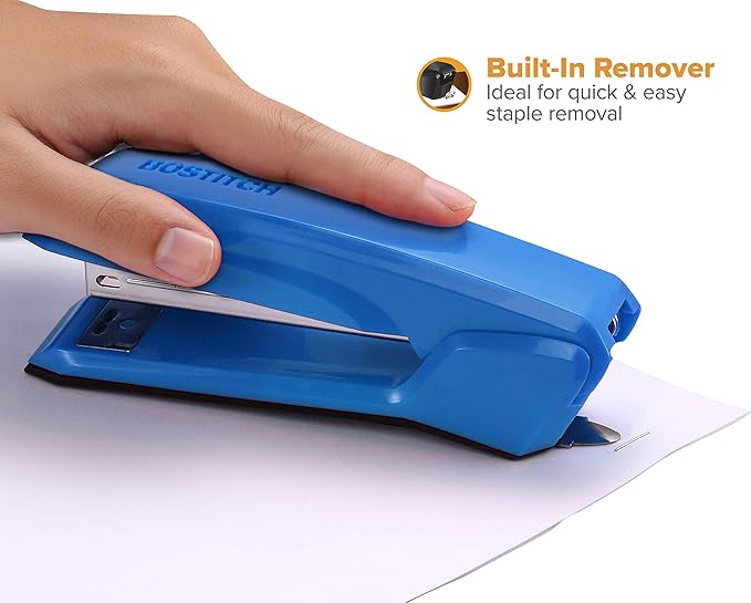 Bostitch Office Ascend 3 in 1 Stapler, 2 Sheet Capacity, Integrated Remover & Staple Storage, 42 Staples Included, Lightweight