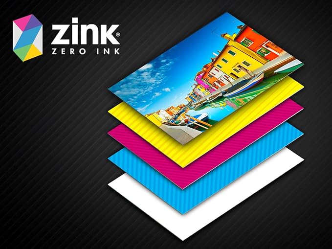 HP Sprocket 2.3 x 3.4" Premium Zink Sticky Back Photo Paper (20 Sheets) Compatible with HP Sprocket Select and Plus Printers.
