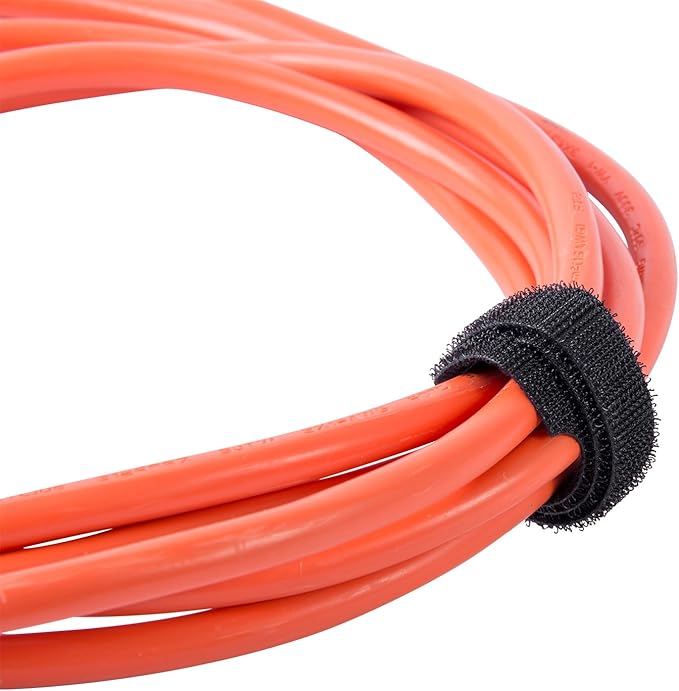 Gardner Bender 45-V15FBK Grip Strip Organizing Strap, 8 inch., 50 Pk., Black