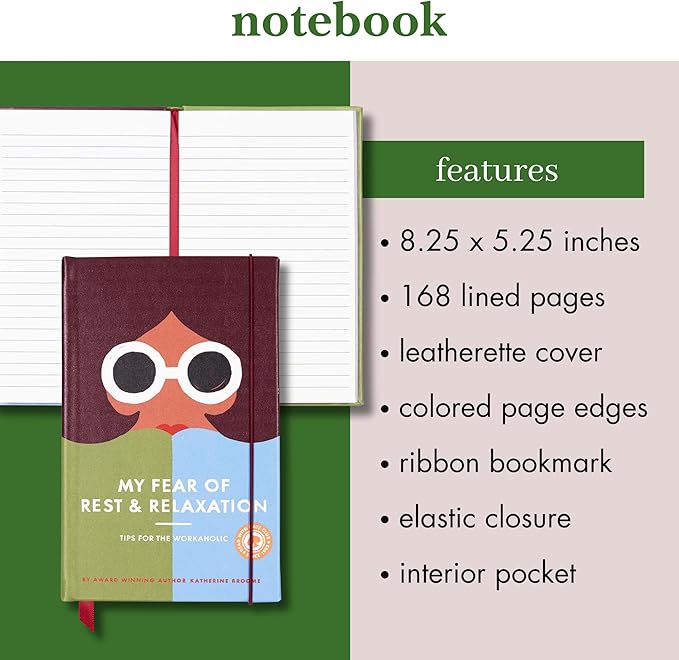 kate spade new york Take Note Large Notebook Journal, Hardcover Journal, Diary Includes 168 Lined Pages (Book Club)