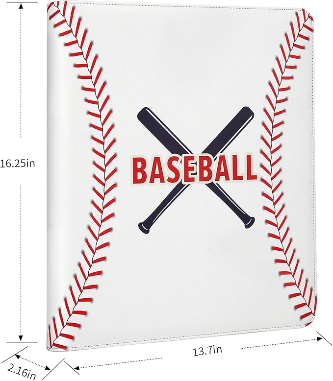 Toploader Binder,Toploader Hard Cases, 9-Pocket Pages Sleeves Hold up 288 Cards.Toploader Card Binder with Sleeves for “3×4” rigid，Card Holder(white)