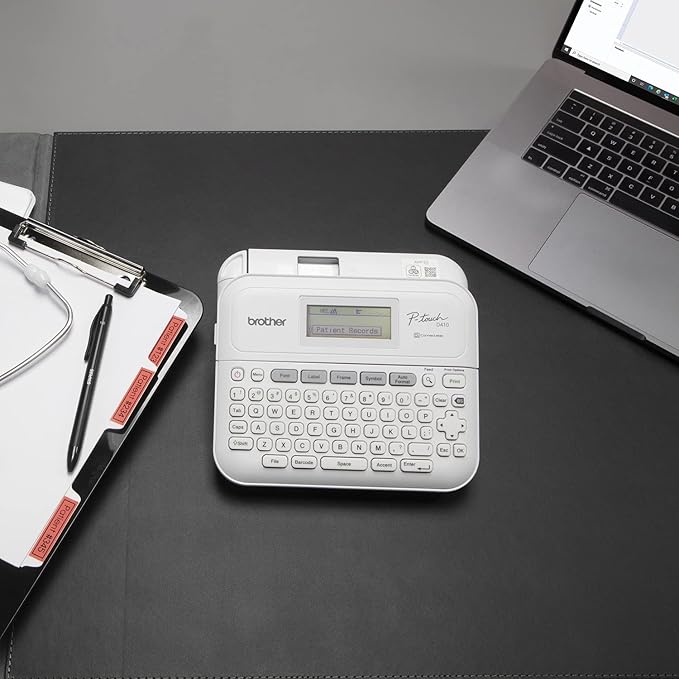 Brother P-Touch PT-D410 Home/Office Advanced Label Maker | Connect via USB to Create and Print on TZe Label Tapes up to ~3/4 inch,White,(Pack of 3)