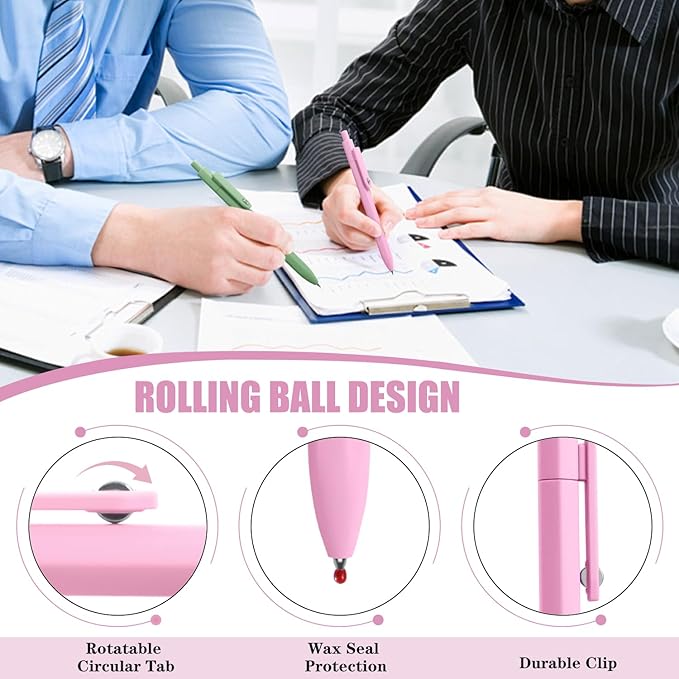 Aesthetic Pens, 8 Pcs 0.5mm Gel Pens, No Smudge Quick Dry Smooth Writing Pens, Cute Black Ink Journaling Pens for Women Nurse School Office Desk Accessories