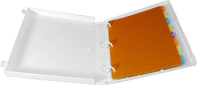 UniKeep 3 Ring Binder with Clipboard - White - Fully Enclosed Binder - 1.5 Inch Spine - Without Clear Outer Overlay - Pack of 3 Binders