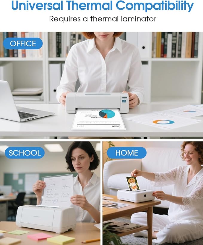 KTRIO 300 Pack Laminating Sheets 5 Mil, Hold 8.5 x 11 Inches Laminate Sheets, 9 x 11.5 Thermal Laminating Pouches for Laminator, Clear Lamination Sheets Paper, Letter Size, Office School Home Supplies