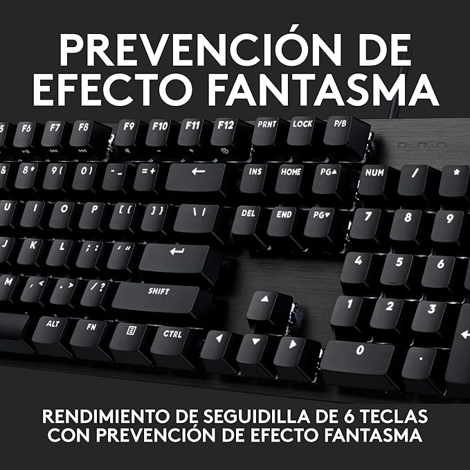 Logitech G413 SE Full-Size Mechanical Gaming Keyboard - Backlit Keyboard with Tactile Mechanical Switches, Anti-Ghosting, Compatible with Windows, macOS - Black Aluminum (Renewed)
