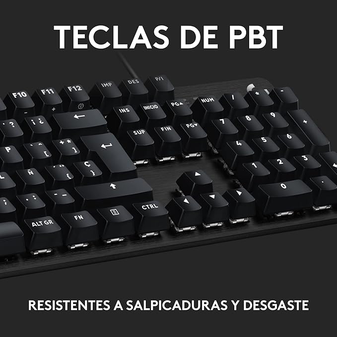 Logitech G413 SE Full-Size Mechanical Gaming Keyboard - Backlit Keyboard with Tactile Mechanical Switches, Anti-Ghosting, Compatible with Windows, macOS - Black Aluminum (Renewed)