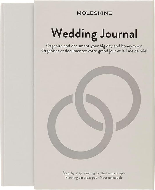 Moleskine Passion Journal, Wedding, Hard Cover, Large (5" x 8.25") Pearl Grey, 400 Pages