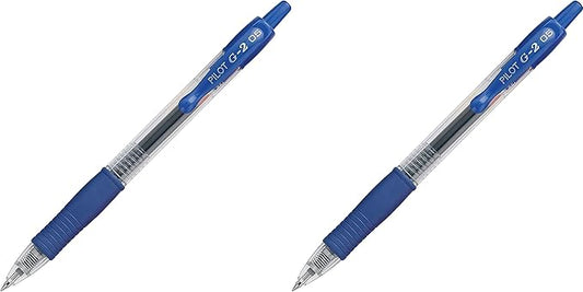 PILOT G2 Premium Refillable & Retractable Rolling Ball Gel Pens, Extra Fine Point, Blue Ink, 12-Pack (31003) Pack of 2
