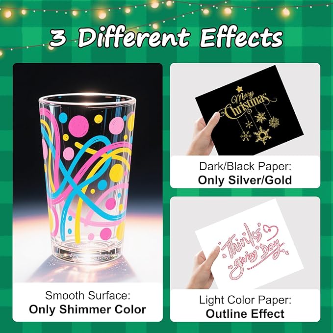 Glitter Markers Outline Pens, Tween Teen Girl Gifts Trendy Stuff, 28 Pack Gold and Silver Shimmer Metallic Marker Arts Supplies for Kids Ages 6 to 8, 9-12 Birthday Gifts for Cute Cool Fun Crafts Girls