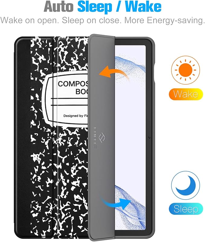 Fintie Slim Case for Samsung Galaxy Tab S8 2022/Tab S7 2020 11 Inch (Model SM-X700/X706/T870/T875/T878) with Built-in S Pen Holder, Soft TPU Smart Stand Back Cover Auto Wake/Sleep Feature, Composition