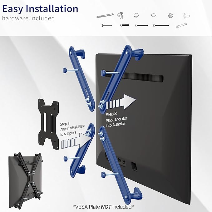 VIVO Adapter VESA Mount Kit for 20 to 30 inch LED LCD Monitor Screen, 75mm and 100mm mounting Bracket, Stand-VAD1
