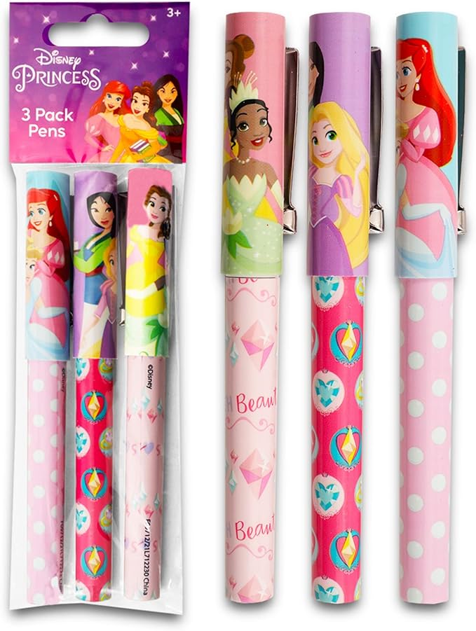Disney Princess Sticky Note Set - Bundle with 360 Disney Princess Character Icon Sticky Notes for School, Office, Desk, Annotating, and More Plus Pens and More | Disney Princess Desk Accessories
