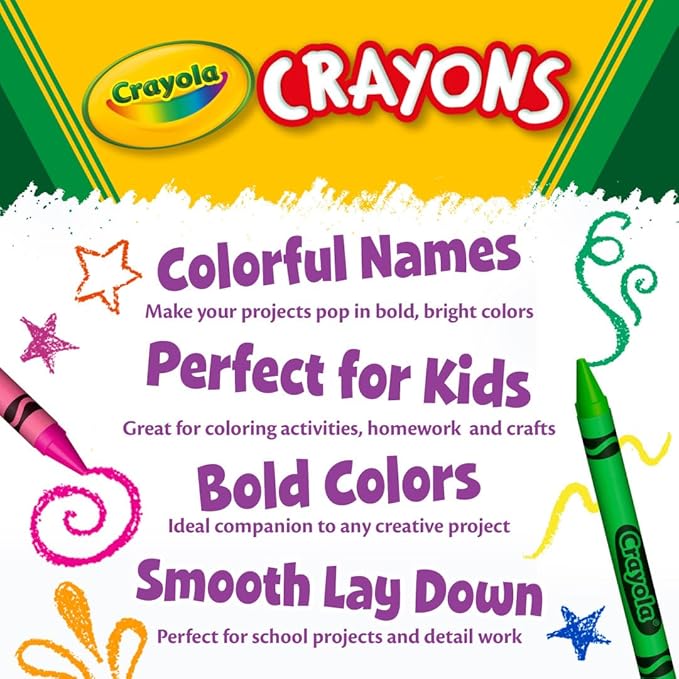 Crayola Jumbo Crayons Classpack (200ct), Large Toddler Crayons, Bulk School Supplies, Essential Preschool & Kindergarten Art Supplies for Teachers