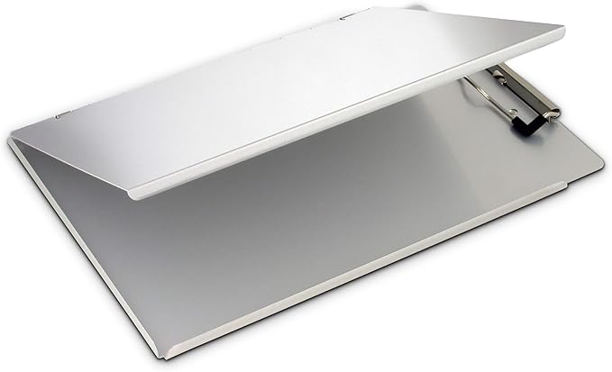 Saunders Recycled Aluminum Portfolio Clipboard – Letter Size File Holder with Privacy Cover. School Supplies