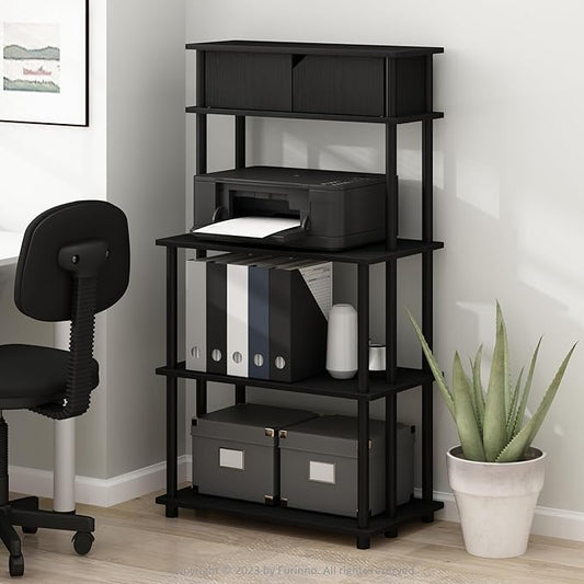 Furinno Turn-N-Tube 3-Tier Toolless Multipurpose Printer Stand Display Storage Shelf
