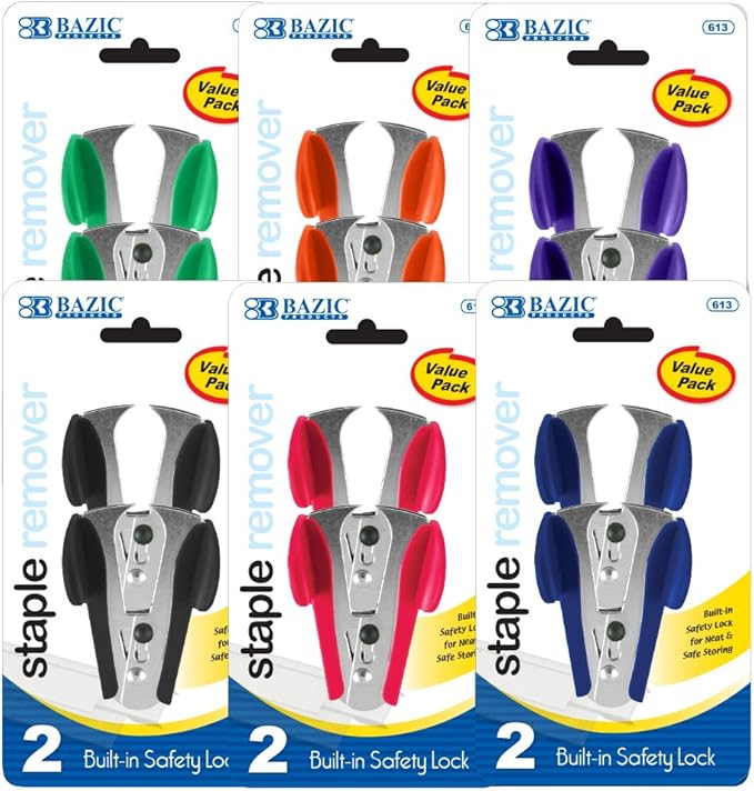 Bazic Claw Style Staples Remover, 2 per Pack (Case of 24) (613-24)