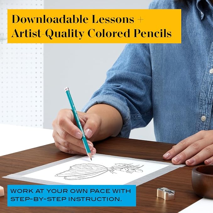 Prismacolor Technique Animal Drawing Set, Includes Colored Pencils and Step-by-Step Drawing Tutorials, Assorted Colors, 12 Count (Pack of 12)