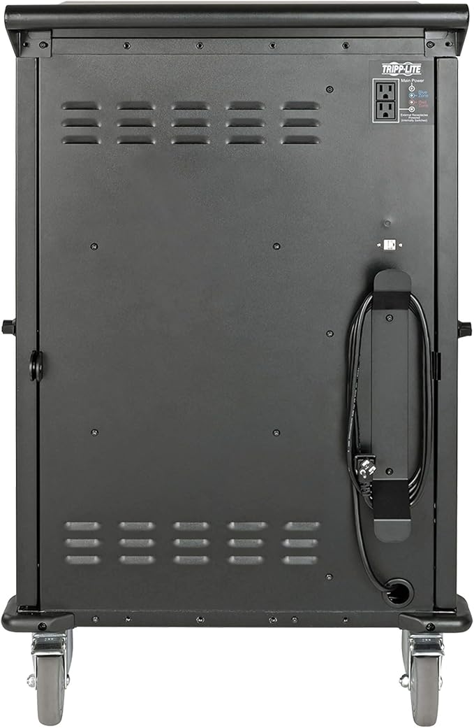 Tripp Lite 48-Port AC Mobile Charging Cart Storage Station for Chromebooks, iPads, Laptops, Tablets, Black (CSC48AC)