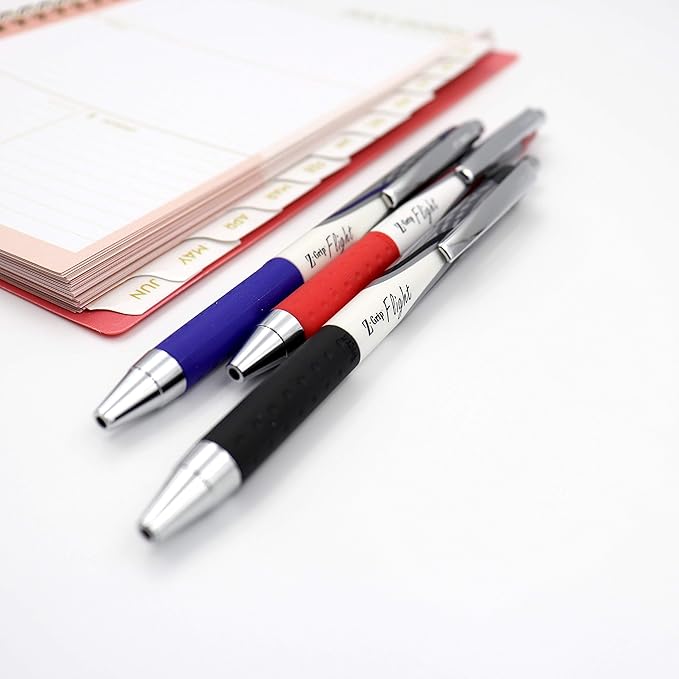 Zebra Pen Z-Grip Flight Retractable Ballpoint Pen, Bold Point 1.2mm, Black Ink, School Supplies, Teacher Supplies, and Office Supplies, Smooth Writing, Quick-Drying, 5-Pack (21915)