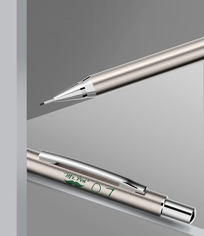 Mr. Pen- Metal Mechanical Pencils, 0.7mm, 2 Pack, Lead Pencil, Mechanical Pencil Metal Mechanical Pencil Mechanical, Mechinal Pencils, Mechanical Drafting Pencil