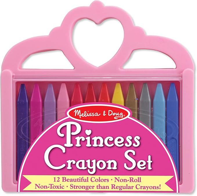 Melissa & Doug Princess Crayon Set - 12 Colors