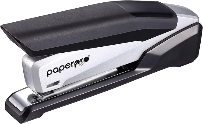 PaperPro - 1115 - inPOWER+ 28 Premium Stapler with Built-in Staple Remover, 28 Sheets, Full-Strip, Black/Silver