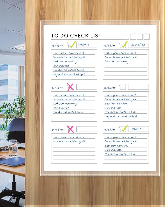 KTRIO No Holes Sheet Protectors 8.5 x 11 Inch Heavy Duty Clear Page Protectors, Plastic Paper Document Sleeves, Letter Size, Top Loading, Acid Free, 50 Pack