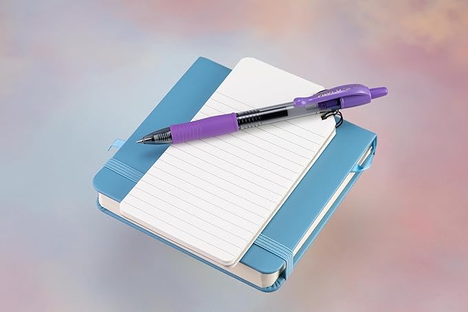 Pilot G2 Premium Gel Roller Pens, Fine Point 0.7 mm, Purple Ink Pens Fine Point, Pack of 12 - Ideal for School, Journaling, and Office Writing