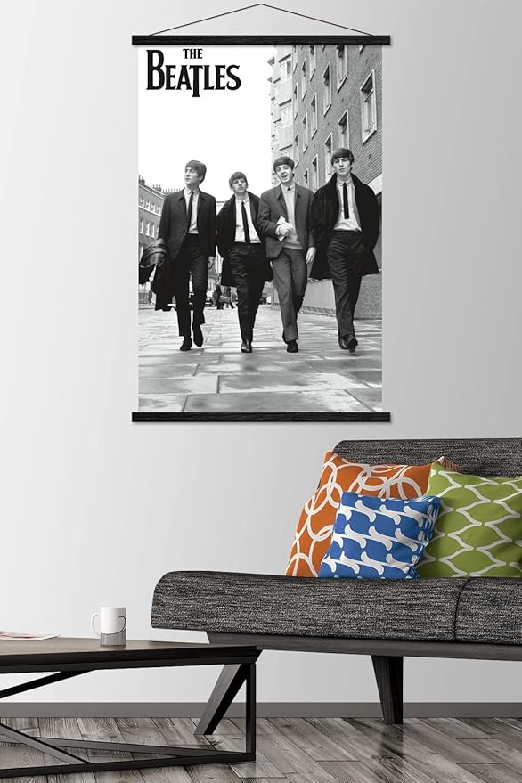 Trends International The Beatles - In London Wall Poster, 22.375" x 34", Premium Print and Black Hanger Bundle