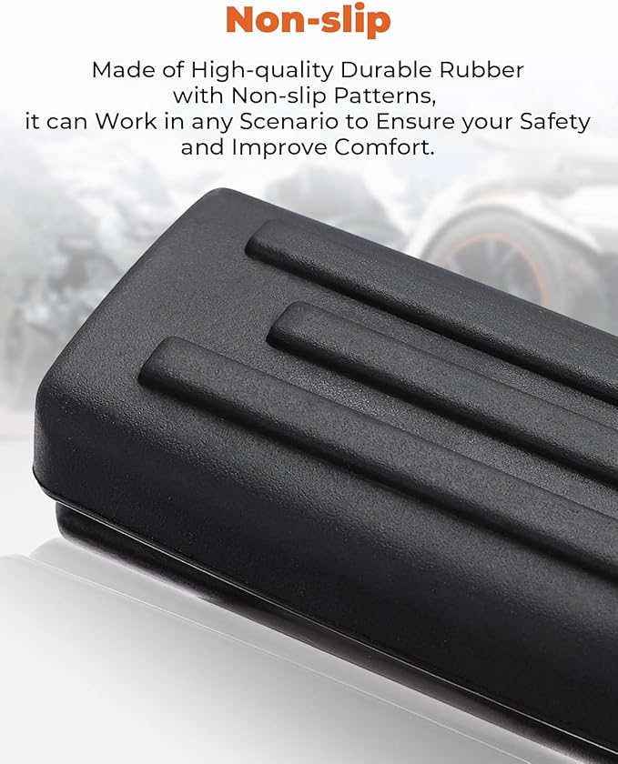 KEMIMOTO Brake Pedal Compatible with Can-Am Ryker 600, 900, Sport, Rally Edition, Large Brake Foot Rest Extended Pedal Footboards (No drill)