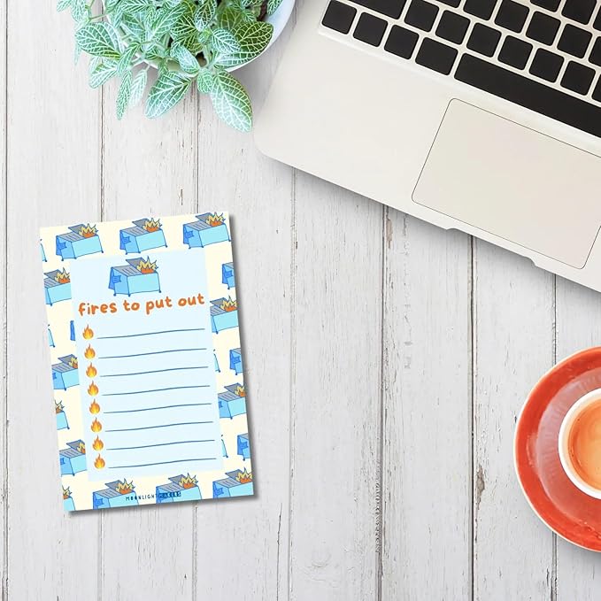 Moonlight Makers Funny Office Supplies Gift Set - Work Sucks Pen Set, Fires To Put Out Notepad, Employee Of The Month Zipper Pouch - Cute Stationery Sets for Women, Funny Gifts for Friends & Coworkers