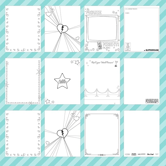 L.O.L. Surprise! O.M.G. Ultimate Fashion Designer by Horizon Group USA, Color & Create Outfits & Make-Up Looks for The O.M.G. Sisters, Includes 2 Sketchbooks, 5 Surprises, Stickers, Stencils & More