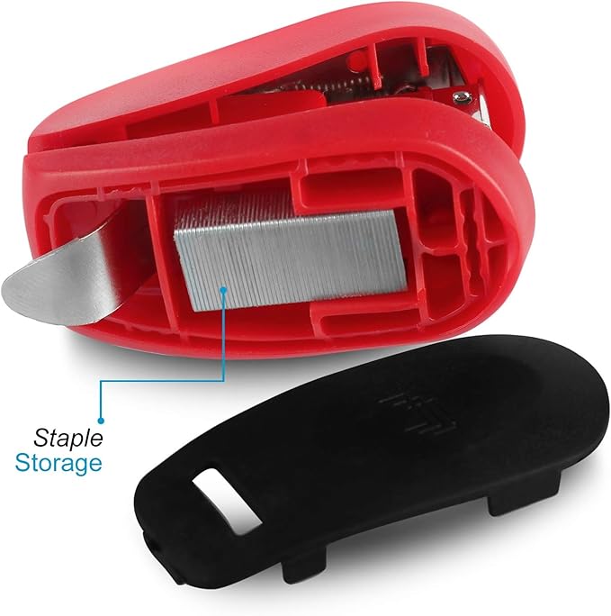 Swingline Red Mini Stapler With Staples, Tot, 12 Sheet Capacity, Small Stapler With Built In Staple Remover & 1000 Standard Staples, Staple Storage, Cute Compact Travel Size Stapler For Adults & Kids.