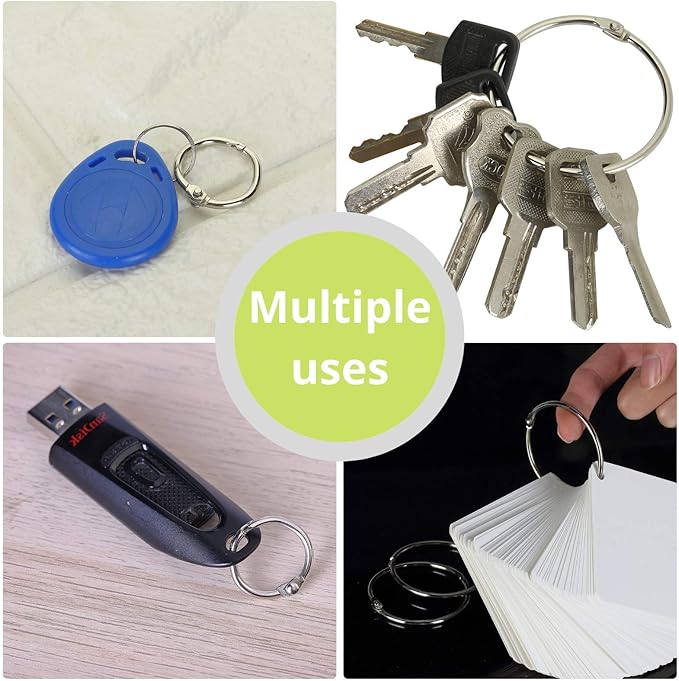 Mr. Pen- Binder Rings, Loose Leaf Binder Ring, 36pc, Assorted Sizes
