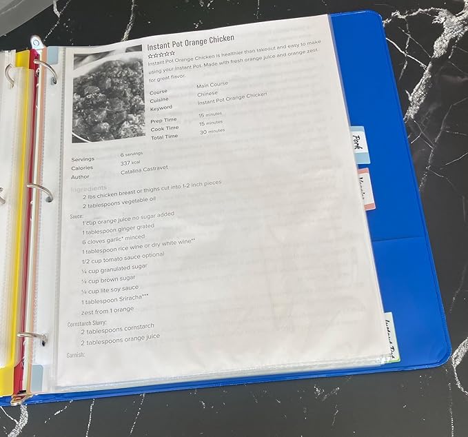 Office Werks Sheet Protectors for 3 Ring Binder, 50 Pack Clear Page Protectors 8.5 x 11 Inch, Top Loading Plastic Sleeves, Reinforced Holes, Archival Safe, Non-Glare, PVC Free