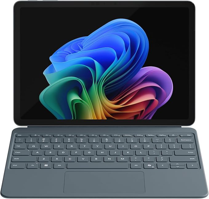 Microsoft Surface Pro Keyboard and Slim Pen 2 Bundle for Surface Pro 12" Device, Alcantara Material, Ocean
