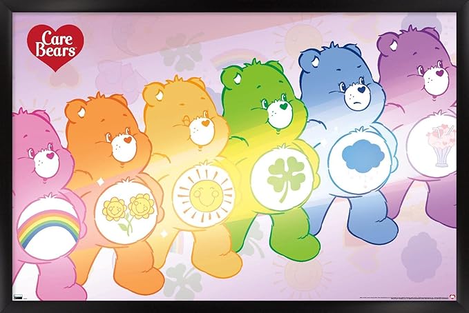 Care Bears - Care Bear Stare Wall Poster, 34L" x 22.4W", Black Framed Version