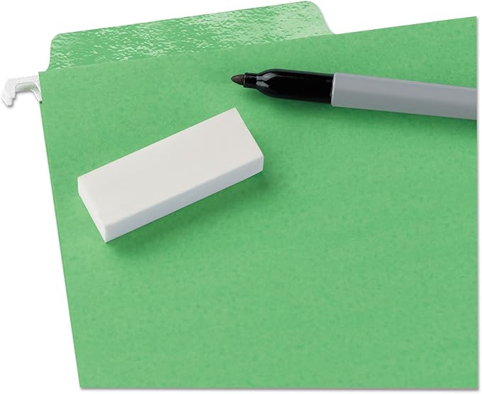 Smead Erasable FasTab Hanging File Folder, 1/3-Cut Built-in Tab, Letter Size, Assorted Primary Colors, 18 per Box (64031), Primary Color Assortment