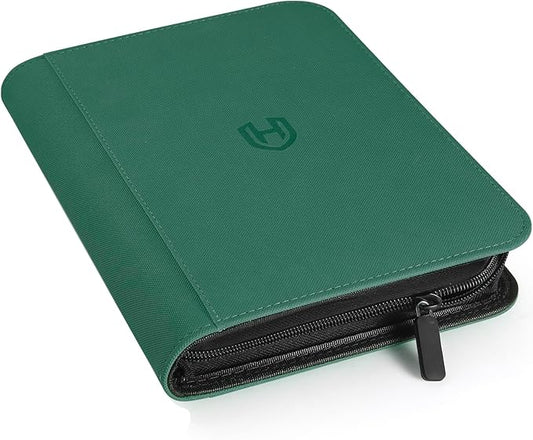 Card Binder 4 Pocket with Zipper, 288 Pockets Trading Card Holder Book, Premium PU Cover Zip Folder Binder, Side Loading Carrying Case Binder Album for TCG, MTG, Sports Cards, Game Cards