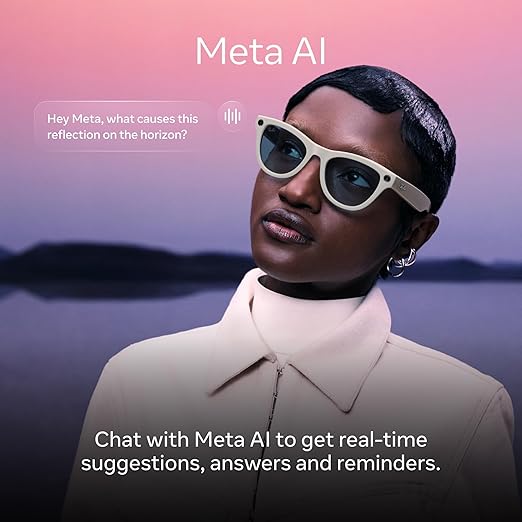 Ray-Ban Meta (Gen 2), Skyler, Shiny Mystic Violet | Smart AI Glasses for Men, Women — 2x Battery Life — 3K Ultra HD Resolution — 12 MP Ultra-Wide Camera, Audio, Video — Transitions® Amethyst Lenses